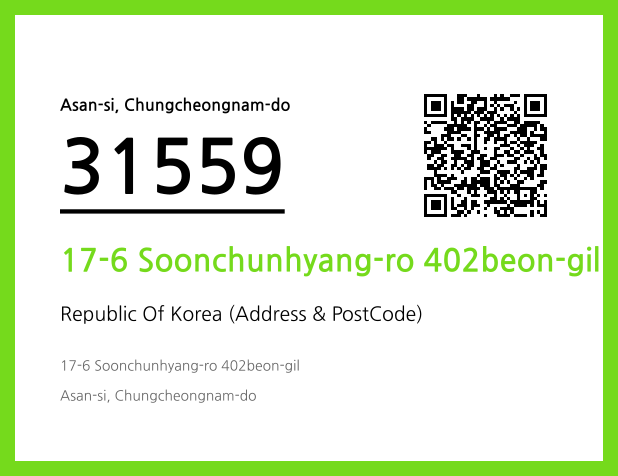 Address and Postal Code QR Code Image (CC BY 4.0)