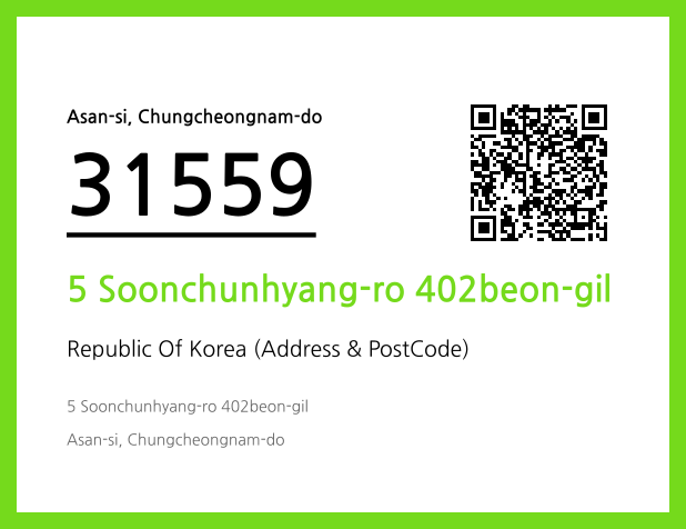 Address and Postal Code QR Code Image (CC BY 4.0)
