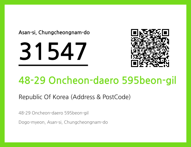 Address and Postal Code QR Code Image (CC BY 4.0)
