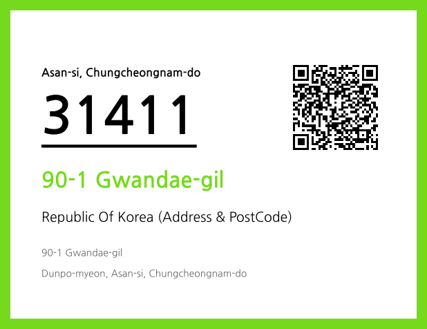 Address and Postal Code QR Code Image (CC BY 4.0)