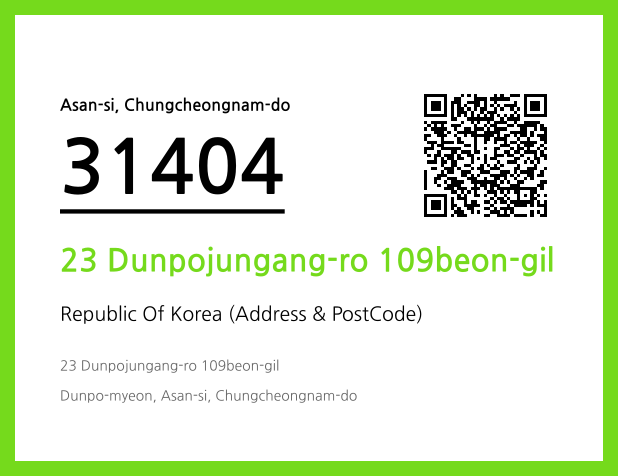 Address and Postal Code QR Code Image (CC BY 4.0)