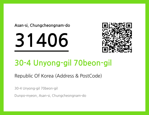 Address and Postal Code QR Code Image (CC BY 4.0)