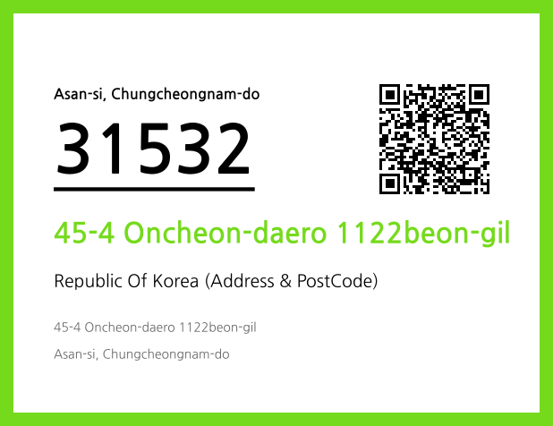 Address and Postal Code QR Code Image (CC BY 4.0)