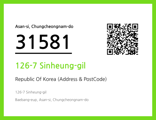 Address and Postal Code QR Code Image (CC BY 4.0)