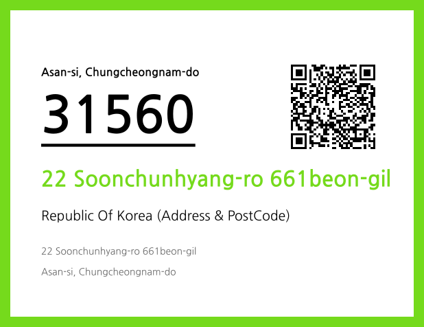 Address and Postal Code QR Code Image (CC BY 4.0)