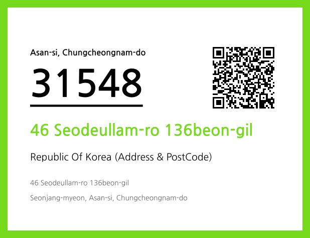 Address and Postal Code QR Code Image (CC BY 4.0)