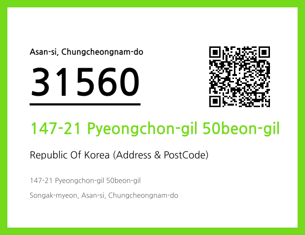 CC BY 4.0 Address and Postal Code QR Code Image (CC BY 4.0)