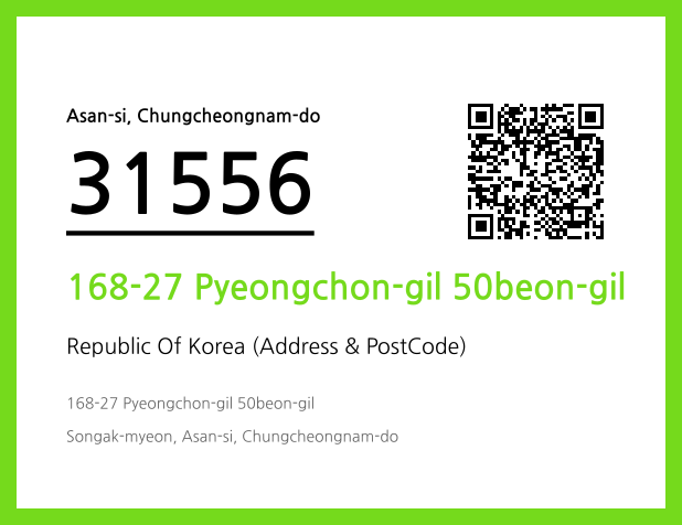 Address and Postal Code QR Code Image (CC BY 4.0)
