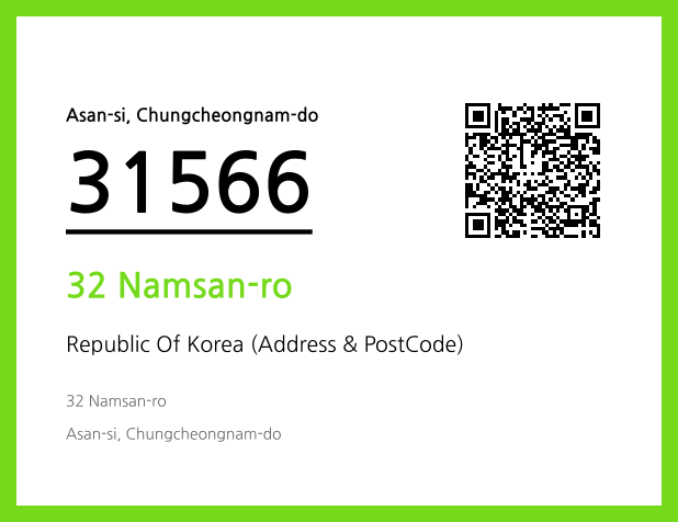 CC BY 4.0 Address and Postal Code QR Code Image (CC BY 4.0)
