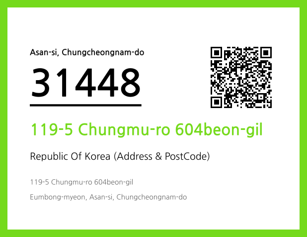 Address and Postal Code QR Code Image (CC BY 4.0)