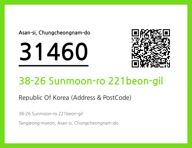 Address and Postal Code QR Code Image (CC BY 4.0)