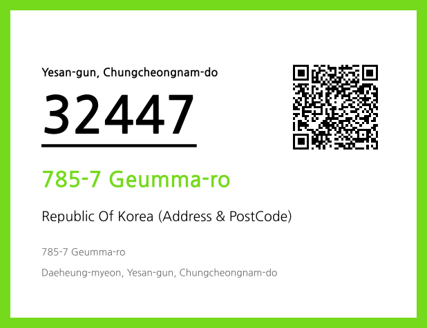 Address and Postal Code QR Code Image (CC BY 4.0)