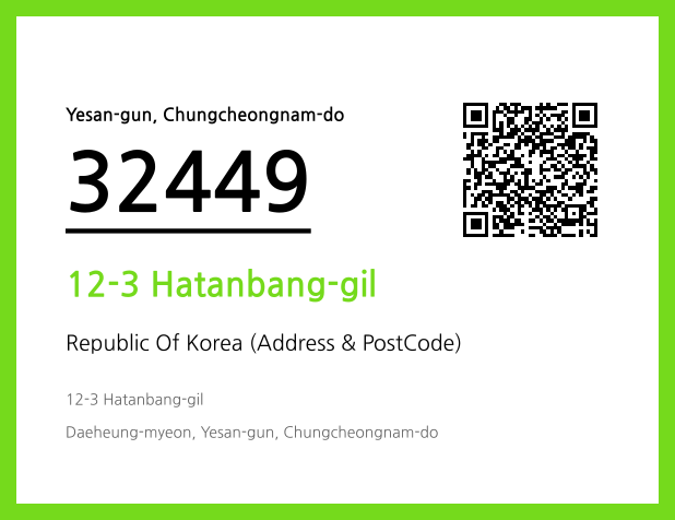 Address and Postal Code QR Code Image (CC BY 4.0)