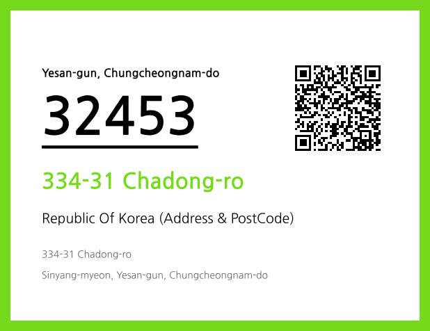 Address and Postal Code QR Code Image (CC BY 4.0)