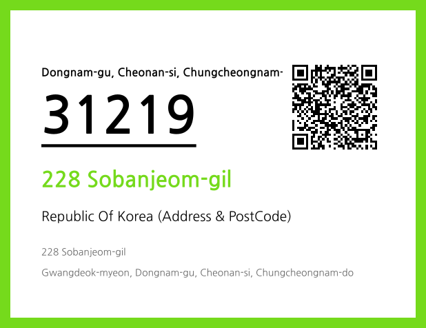 Address and Postal Code QR Code Image (CC BY 4.0)