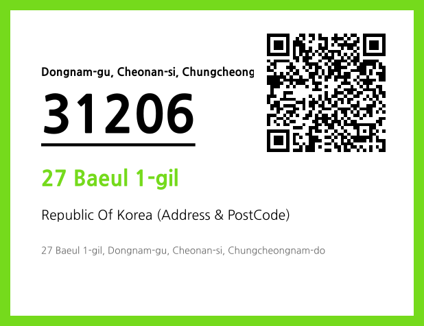 Address and Postal Code QR Code Image (CC BY 4.0)