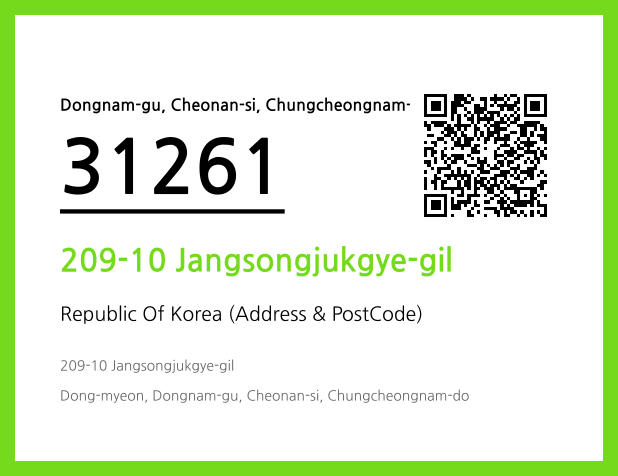 Address and Postal Code QR Code Image (CC BY 4.0)
