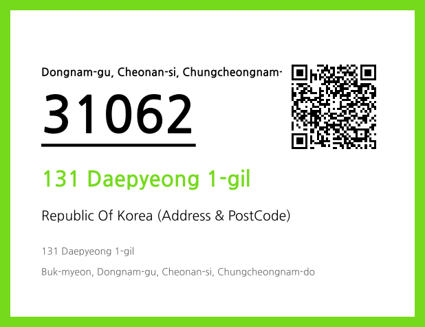 Address and Postal Code QR Code Image (CC BY 4.0)
