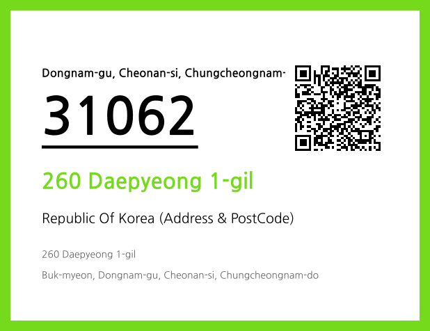 Address and Postal Code QR Code Image (CC BY 4.0)
