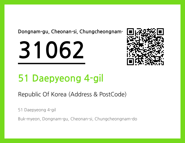 Address and Postal Code QR Code Image (CC BY 4.0)