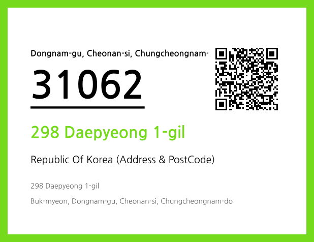 Address and Postal Code QR Code Image (CC BY 4.0)
