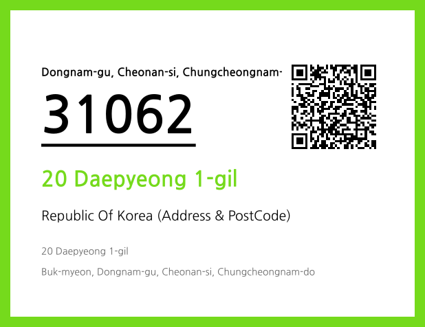 Address and Postal Code QR Code Image (CC BY 4.0)