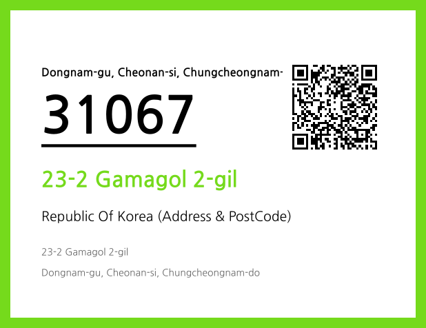 Address and Postal Code QR Code Image (CC BY 4.0)