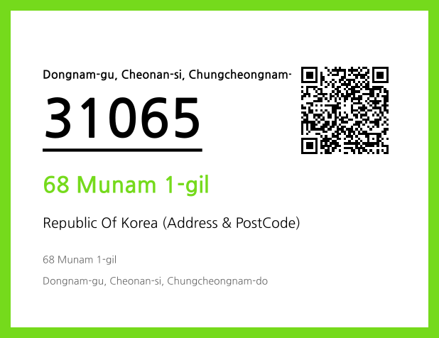 CC BY 4.0 Address and Postal Code QR Code Image (CC BY 4.0)