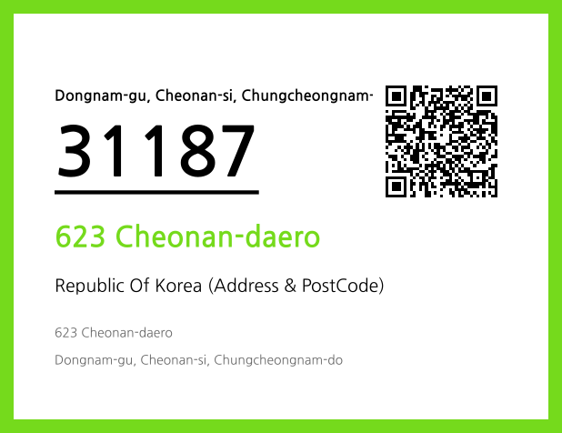 Address and Postal Code QR Code Image (CC BY 4.0)