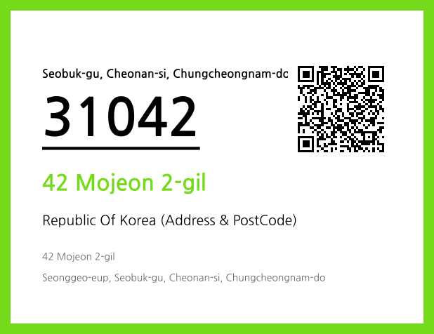 Address and Postal Code QR Code Image (CC BY 4.0)
