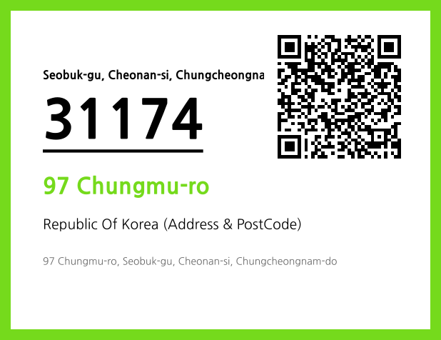 Address and Postal Code QR Code Image (CC BY 4.0)