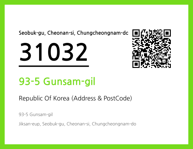 Address and Postal Code QR Code Image (CC BY 4.0)