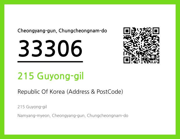Address and Postal Code QR Code Image (CC BY 4.0)