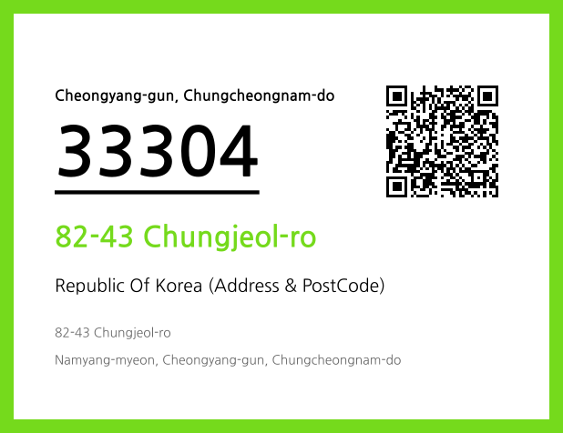 Address and Postal Code QR Code Image (CC BY 4.0)