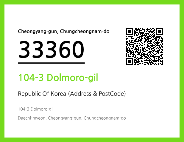 Address and Postal Code QR Code Image (CC BY 4.0)