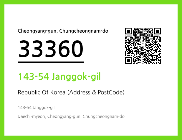 Address and Postal Code QR Code Image (CC BY 4.0)