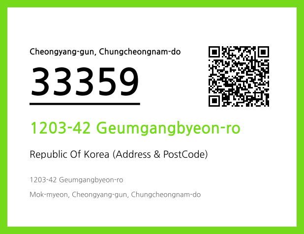 Address and Postal Code QR Code Image (CC BY 4.0)
