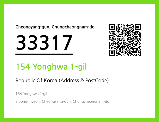 Address and Postal Code QR Code Image (CC BY 4.0)
