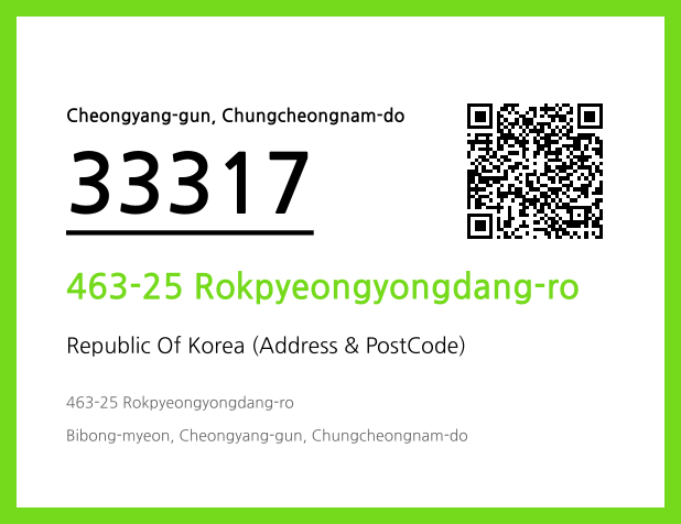 Address and Postal Code QR Code Image (CC BY 4.0)