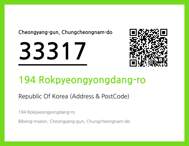 Address and Postal Code QR Code Image (CC BY 4.0)