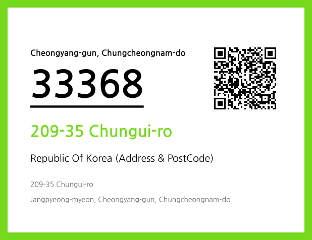 Address and Postal Code QR Code Image (CC BY 4.0)