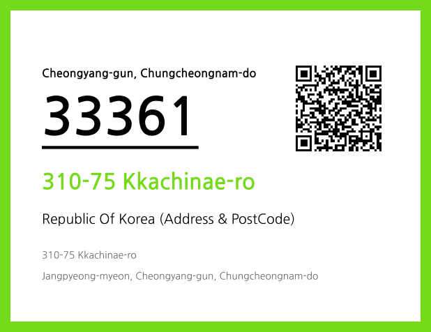 Address and Postal Code QR Code Image (CC BY 4.0)