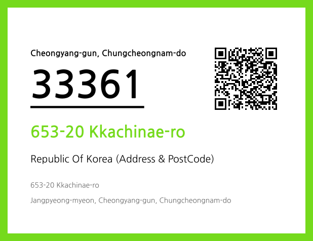Address and Postal Code QR Code Image (CC BY 4.0)