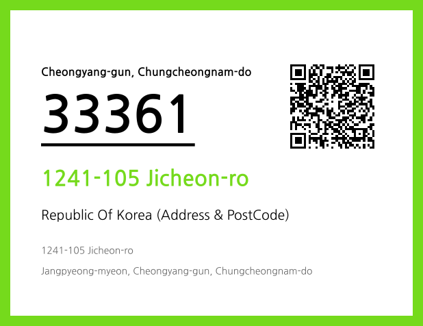 CC BY 4.0 Address and Postal Code QR Code Image (CC BY 4.0)