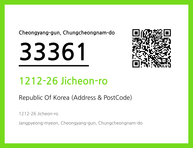 Address and Postal Code QR Code Image (CC BY 4.0)