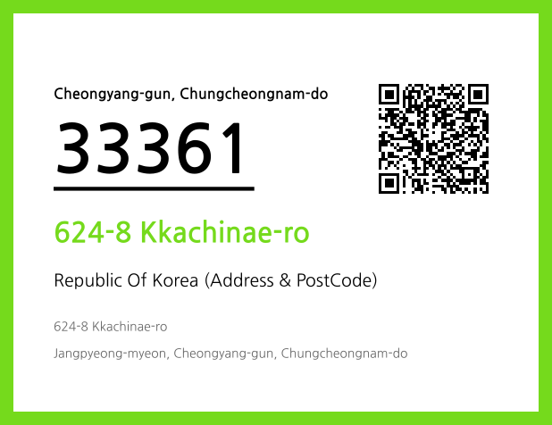 CC BY 4.0 Address and Postal Code QR Code Image (CC BY 4.0)