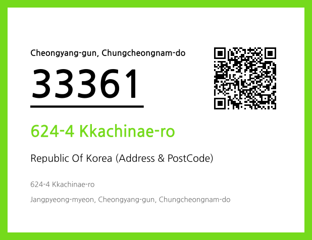 Address and Postal Code QR Code Image (CC BY 4.0)