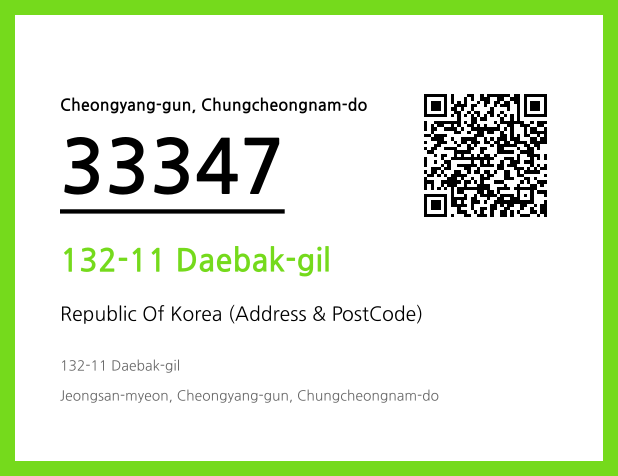 CC BY 4.0 Address and Postal Code QR Code Image (CC BY 4.0)