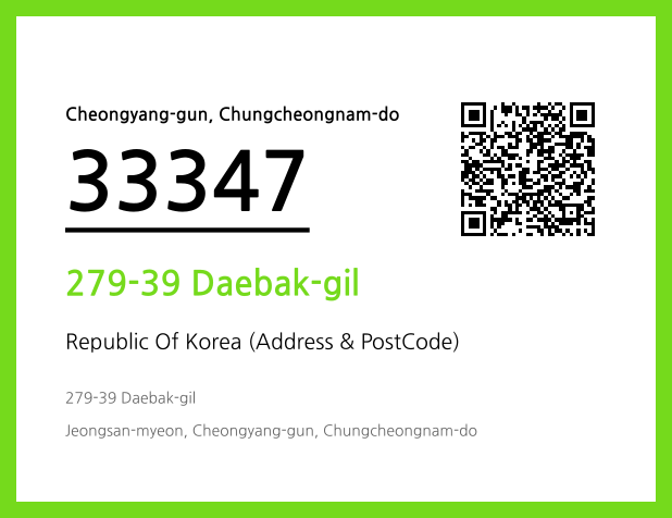 CC BY 4.0 Address and Postal Code QR Code Image (CC BY 4.0)