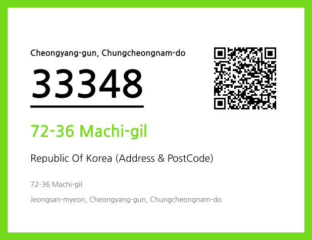 CC BY 4.0 Address and Postal Code QR Code Image (CC BY 4.0)